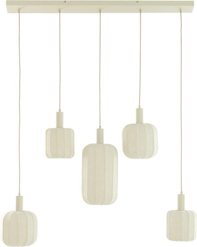 Trendhopper Hanglamp Tulsa 5-lichts Creme