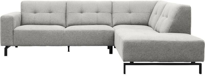Trendhopper Hoekbank Viborg Nero Lightgrey rechts