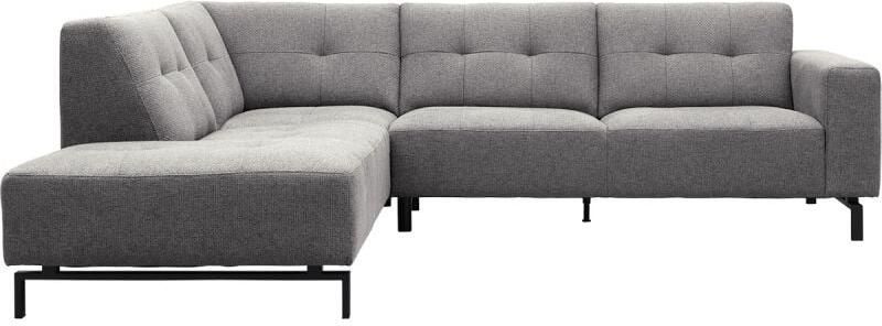 Trendhopper Hoekbank Viborg Nero Steel links