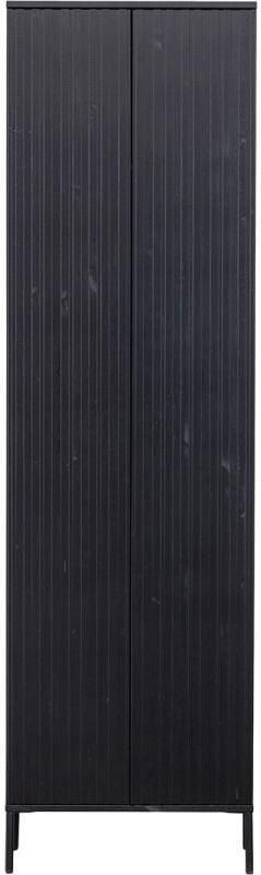 WOOOD Exclusive Opbergkast New Gravure Grenen 210 x 60cm Zwart Japandi - Foto 4