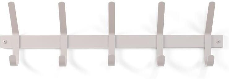 Spinder Design kapstok Dexter 5 Silky Taupe 5 haken Staal - Foto 4