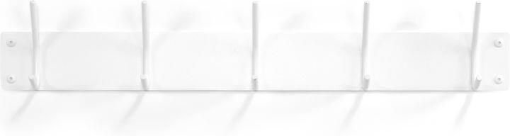 Spinder Design Fusion Wandkapstok met 5 haken 70x6x11 5 cm Wit - Foto 4