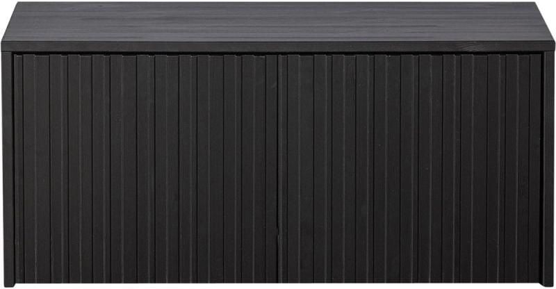 WOOOD New Gravure Kistbank Grenenhout Zwart 40x88x50 cm - Foto 4