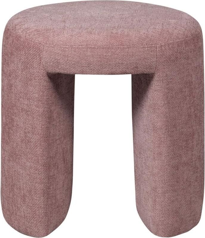 WOOOD Charlie Kruk Chenille Stof- Blush Roze 47x45x45 cm - Foto 4