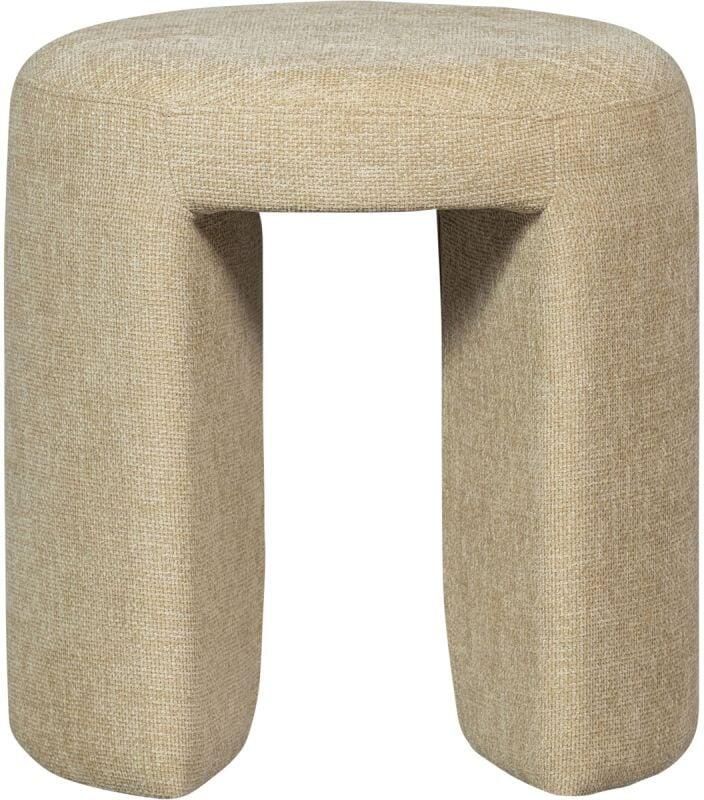 WOOOD Charlie Kruk Chenille Stof Naturel Beige 47x45x45 cm - Foto 3