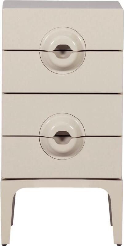 WOOOD Merge Ladekast 4 lades Eucalyptus Hout Grijs Beige 89x44x45 cm - Foto 2