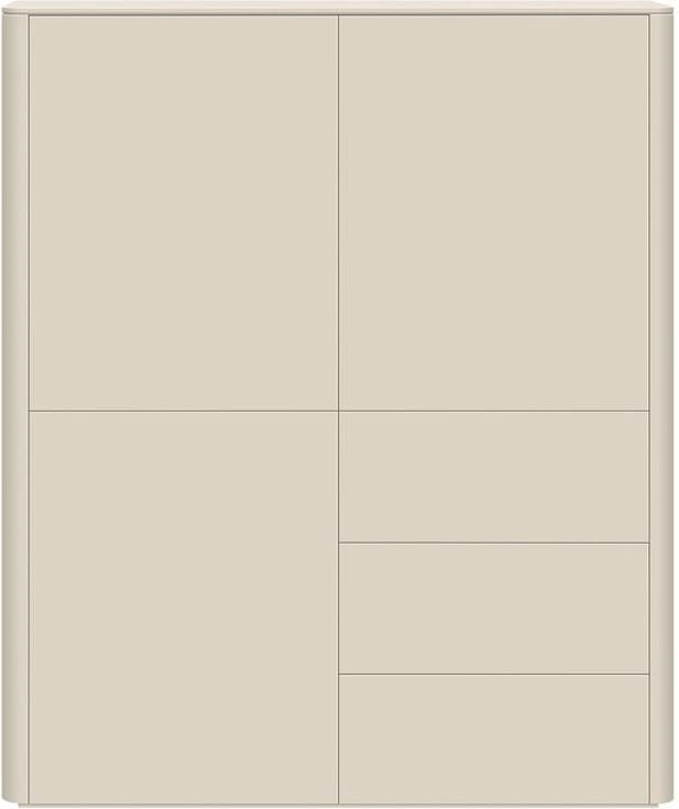 Trendhopper Opbergkast Moiano afgerond beige - Foto 1