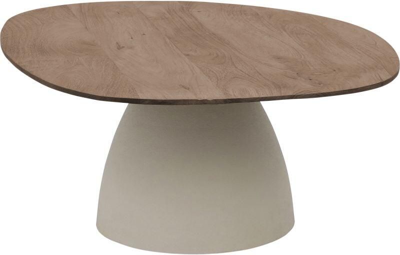 Brix Organische Salontafel Marron met houten blad 86 cm Bruin - Foto 2