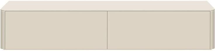 Trendhopper Tv-meubel Moiano afgerond beige 200 cm