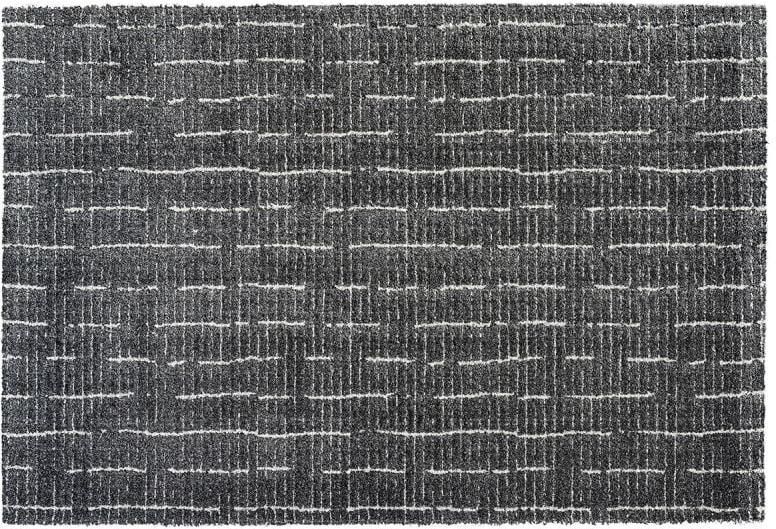 Rugsman Kyoto 014.0002.3121 Vloerkleed 160 x 230 cm Grijs Rechthoekig Polyester Woonkamer Geometrisch Shaggy Hoogpolig Modern - Foto 2