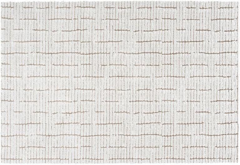 Rugsman Kyoto 014.0002.6212 Vloerkleed 200 x 290 cm Ivoor Rectangular Polyester Woonkamer Geometrisch Shaggy Hoogpolig Modern - Foto 3
