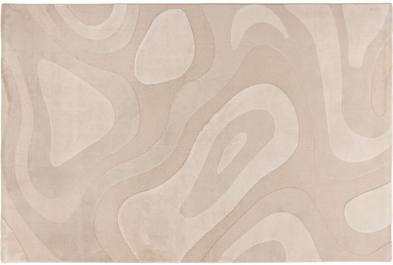 Batucci Vloerkleed Modern Luxe Accent Beige 3D-Effect Zacht en Comfortabel