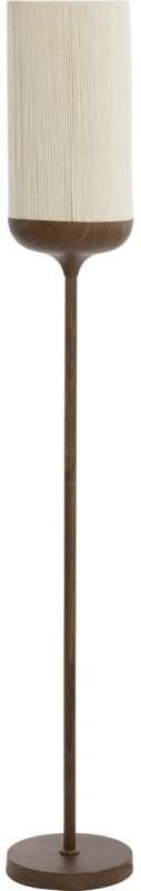 Light & Living Vloerlamp Dania Houtlook en touw 159cm Donker hout