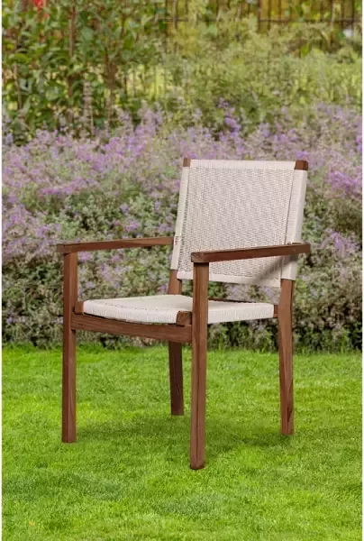 Van Kooten Tuin en Buitenleven Tuinstoel Riau (per 2 stuks)- Hout- Tuindeco
