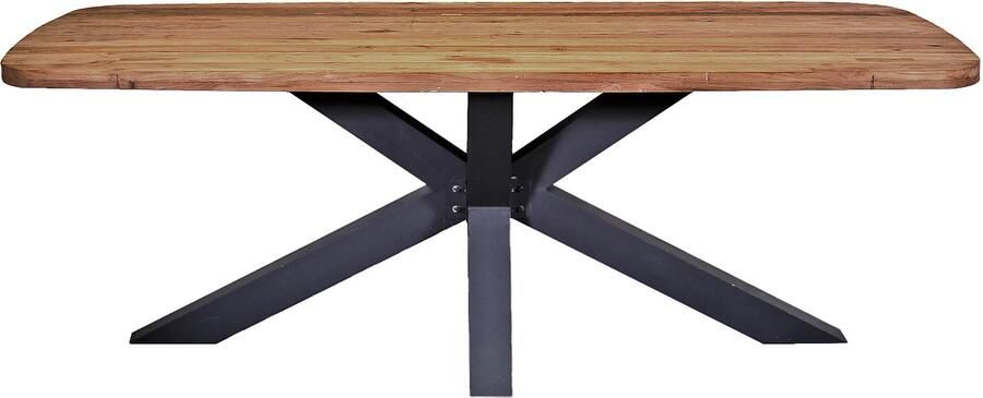 Van Kooten Tuin en Buitenleven SenS-Line Brighton teak tafel met aluminium poten 220x100x75 cm- Teak- Sens-Line