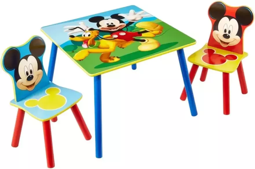 Disney Tafel en stoelen set 3-delig Mickey Mouse hout WORL119014 - Foto 2