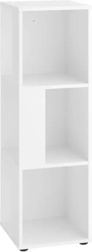 LuxeLivin' FMD Hoekkast met 6 zijvakken wit - Foto 4