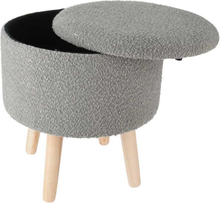 H&S Collection Home&Styling Opbergkruk Ã35x40 cm lichtgrijs