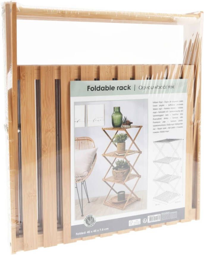 Home&Styling -Rek-inklapbaar-4-laags-bamboe - Foto 2
