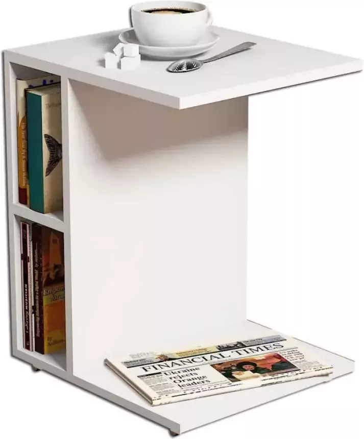 Homemania Salontafel Ceylin 45x35x57 5 cm wit