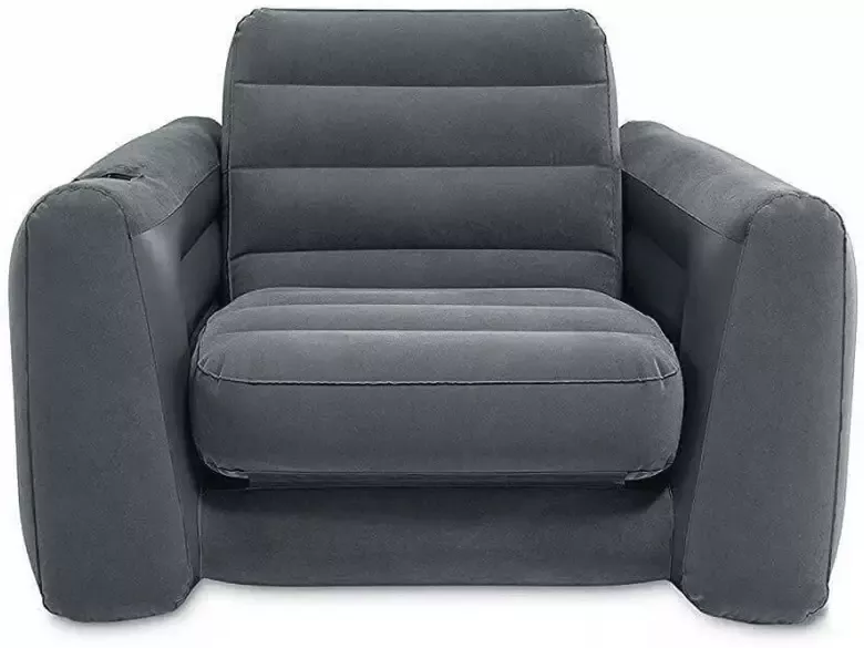 Intex Pull-Out Opblaasbare Slaapstoel Comfortabele 2-in-1 Loungestoel en Logeerbed - Foto 4