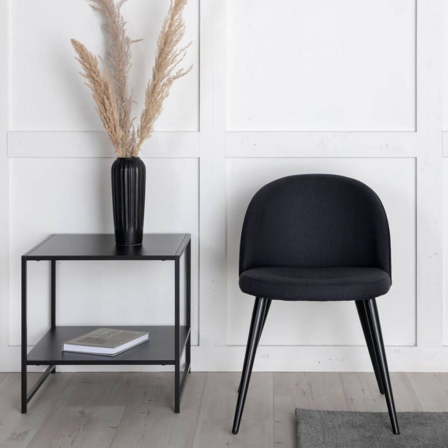 Venture Home Venture-Home-Eetkamerstoelen-2-st-Velvet-polyester-zwart
