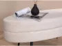 Venture Home Hocker Otto 100x40x41 cm fluweel gebroken wit - Thumbnail 6