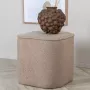 Hioshop Piff Poef Hocker Ø44cm Teddystof Beige. - Thumbnail 4