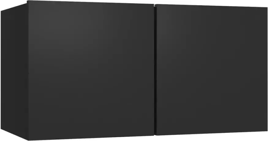VIDAXL 10-delige Tv-meubelset bewerkt hout zwart - Foto 4