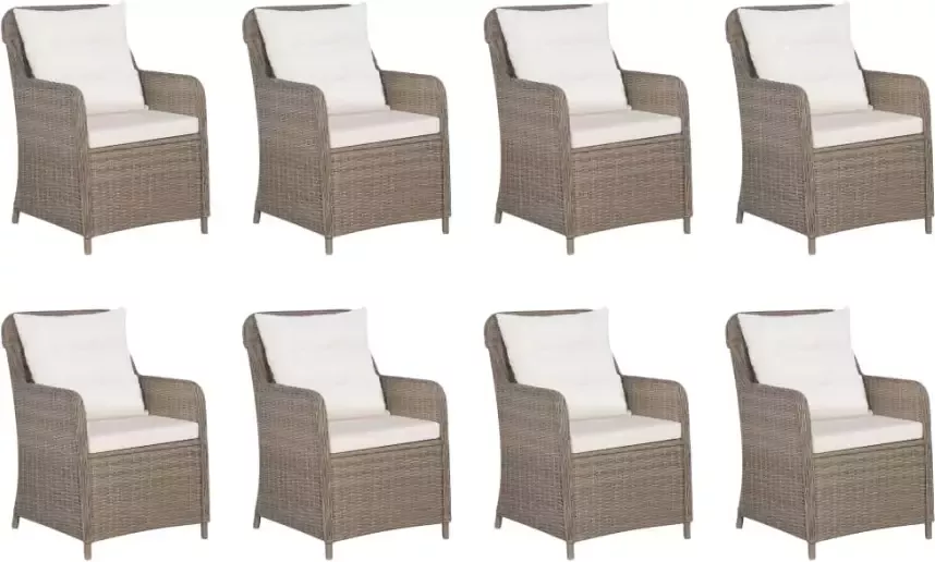 VIDAXL 11-delige Tuinset poly rattan - Foto 2