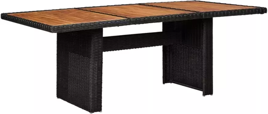 VIDAXL 11-delige Tuinset poly rattan zwart - Foto 2