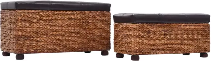 VidaXL -2-delig-Bankstel-zeegras-bruin - Foto 3