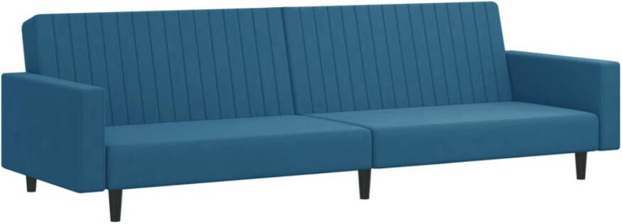 VidaXL -2-delige-Loungeset-fluweel-blauw