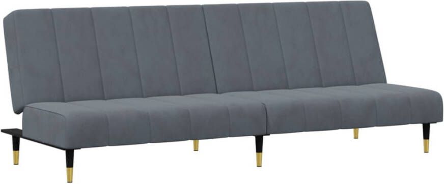VidaXL -2-delige-Loungeset-fluweel-donkergrijs