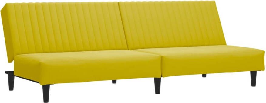 VidaXL -2-delige-Loungeset-fluweel-geel