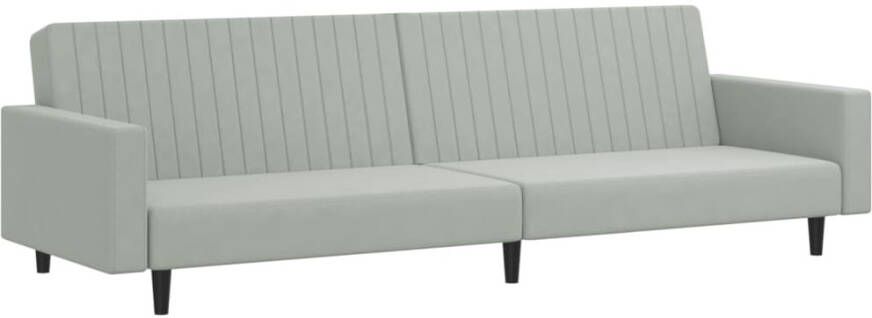 VidaXL -2-delige-Loungeset-fluweel-lichtgrijs - Foto 5