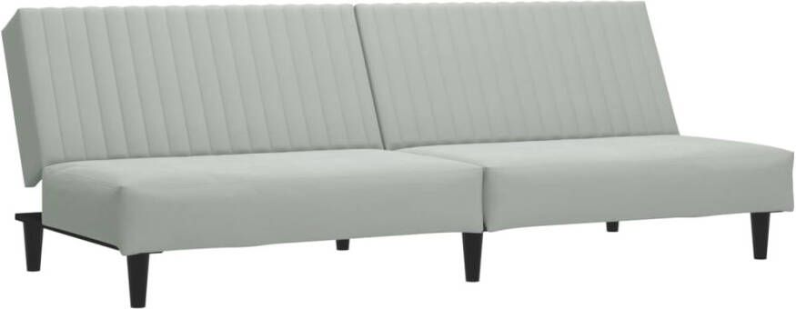 VidaXL -2-delige-Loungeset-fluweel-lichtgrijs