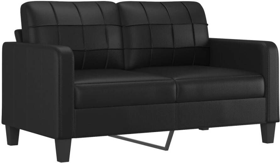 Vida XL vidaXL 2-delige Loungeset met kussens kunstleer zwart-VXL-3201358 - Foto 1