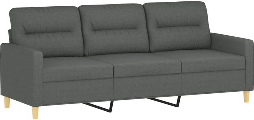 VidaXL -2-delige-Loungeset-met-kussens-stof-donkergrijs - Foto 2