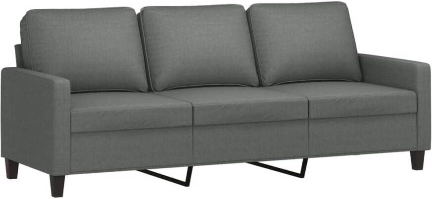 Vida XL vidaXL 2-delige Loungeset met kussens stof donkergrijs-VXL-3201461 - Foto 2