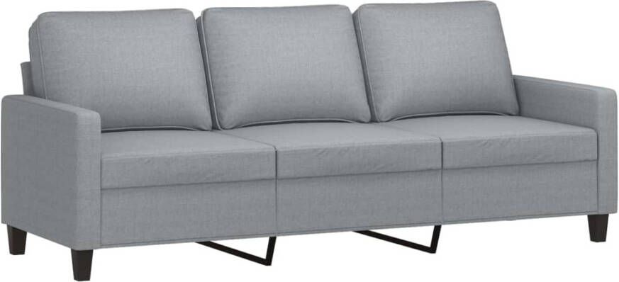 Vida XL vidaXL 2-delige Loungeset met kussens stof lichtgrijs-VXL-3201460 - Foto 4