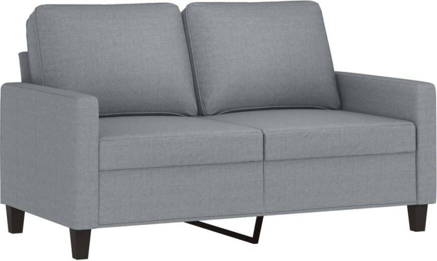 Vida XL vidaXL 2-delige Loungeset met kussens stof lichtgrijs-VXL-3201444 - Foto 2