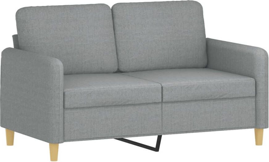 VidaXL -2-delige-Loungeset-met-kussens-stof-lichtgrijs - Foto 1