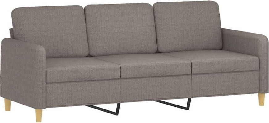 VidaXL -2-delige-Loungeset-met-kussens-stof-taupe - Foto 2