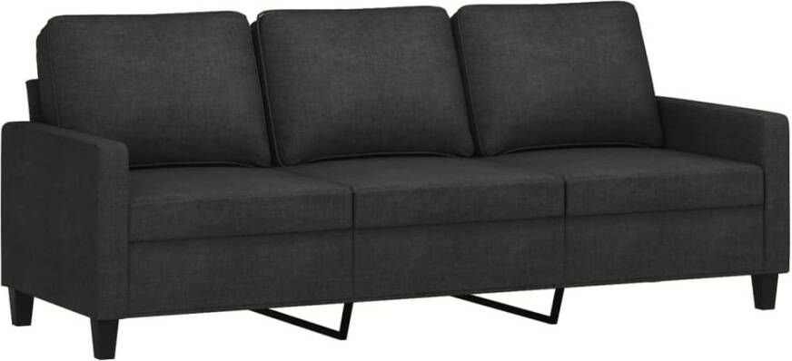 Vida XL vidaXL 2-delige loungeset met kussens stof zwart-VXL-3201464 - Foto 2