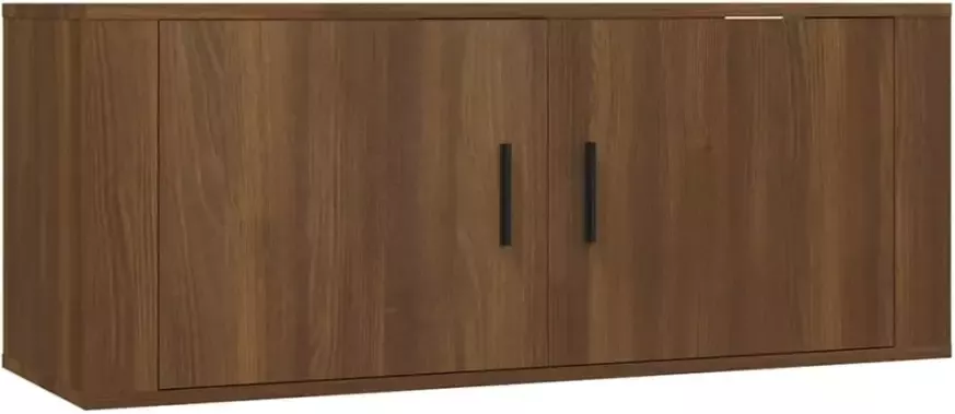 VidaXL -2-delige-Tv-meubelset-bewerkt-hout-bruineikenkleurig - Foto 4