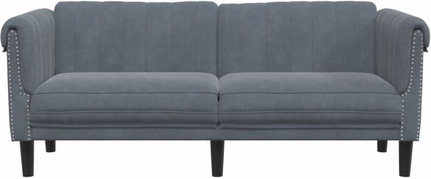 VidaXL -2-zitsbank-fluweel-donkergrijs - Foto 4