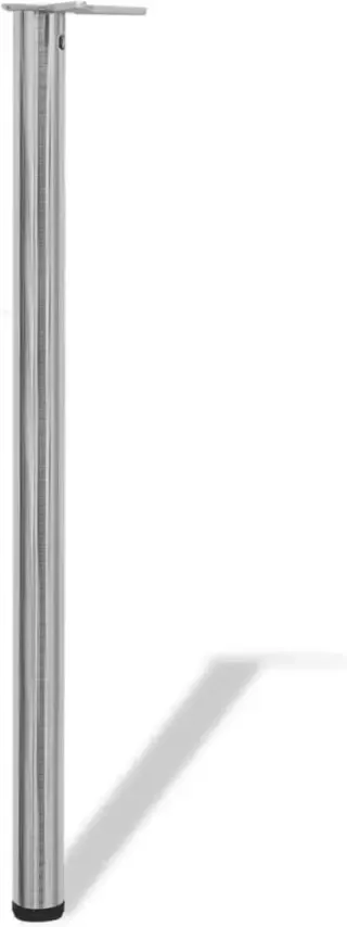 VidaXL -Tafelpoten-in-hoogte-verstelbaar-geborsteld-nikkel-1100-mm-4-st - Foto 4