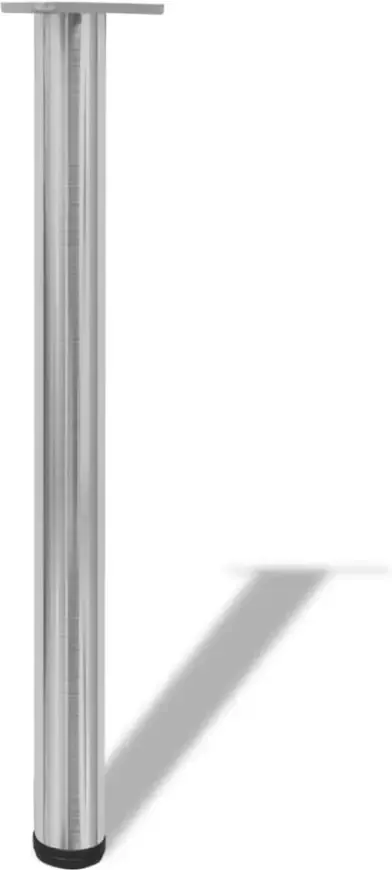 VidaXL -Tafelpoten-in-hoogte-verstelbaar-geborsteld-nikkel-710-mm-4-st - Foto 4
