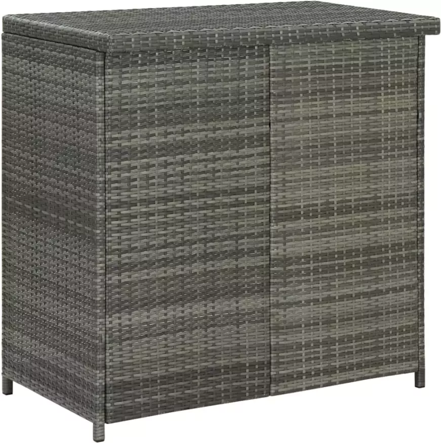 VidaXL -3-delige-Barset-poly-rattan-grijs - Foto 1